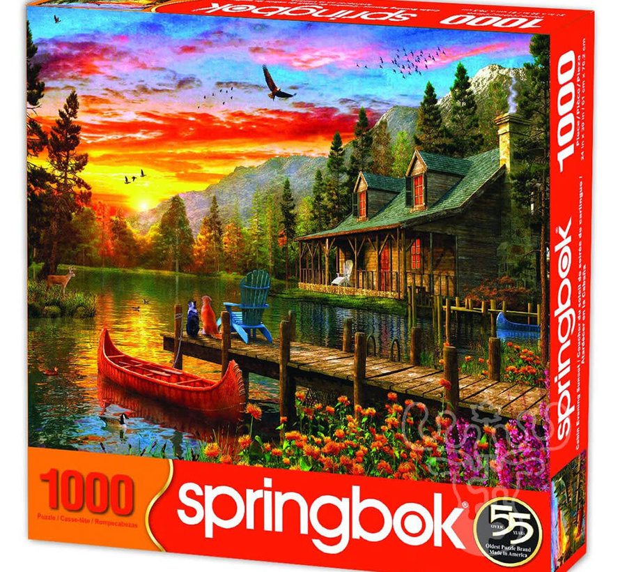 Springbok Cabin Evening Sunset Puzzle 1000pcs