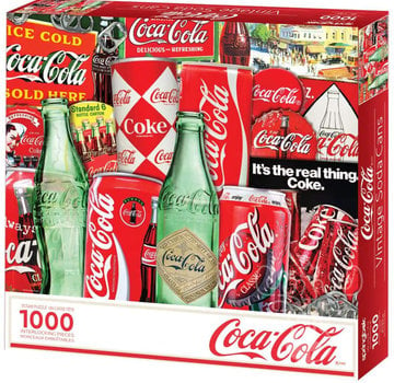 Springbok Springbok Coca-Cola Then and Now Vintage Soda Cans Puzzle 1000pcs