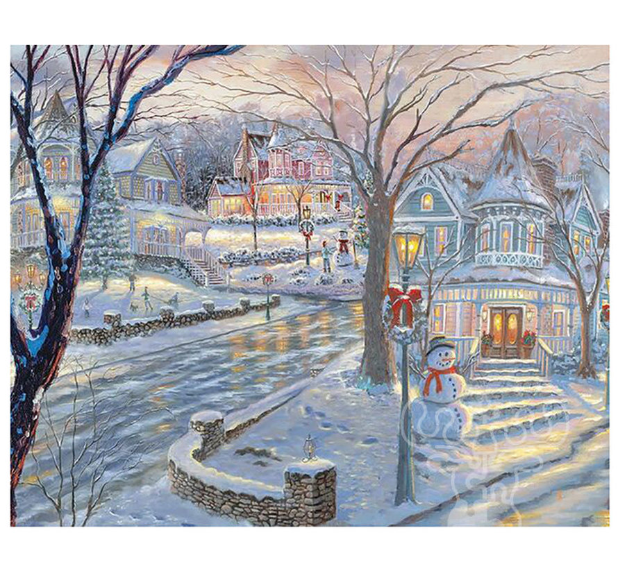 Springbok Cold Winter's Night Puzzle 1000pcs RETIRED