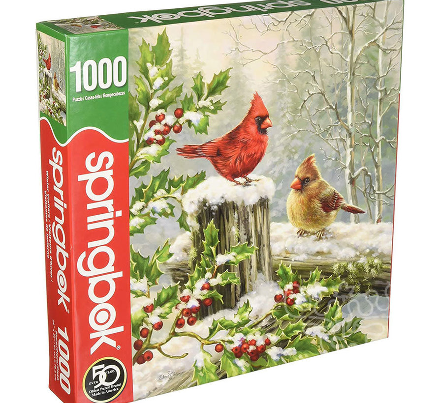 Springbok Winter Visitors Puzzle 1000pcs