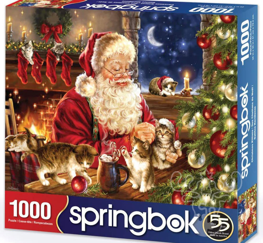 Springbok Christmas Kittens Puzzle 1000pcs