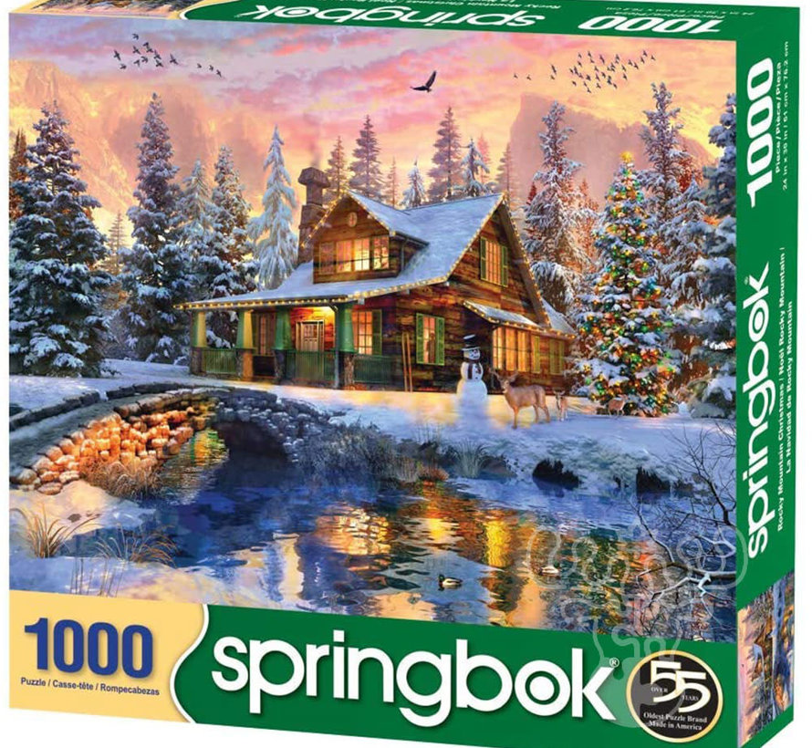 Springbok Rocky Mountain Christmas Puzzle 1000pcs