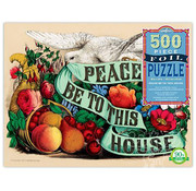 EeBoo eeBoo Peace Be to This House Foil Puzzle 500pcs