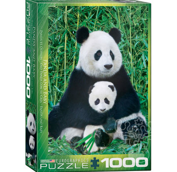 Eurographics Eurographics Photography Animal: Panda & Baby Puzzle 1000pcs