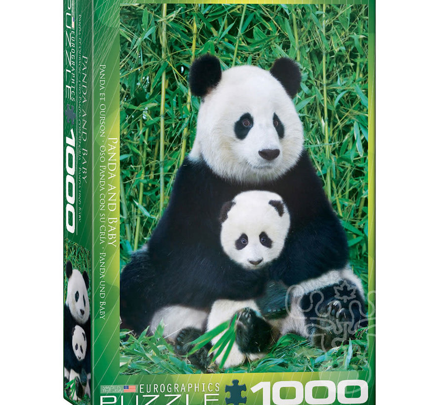 Eurographics Photography Animal: Panda & Baby Puzzle 1000pcs