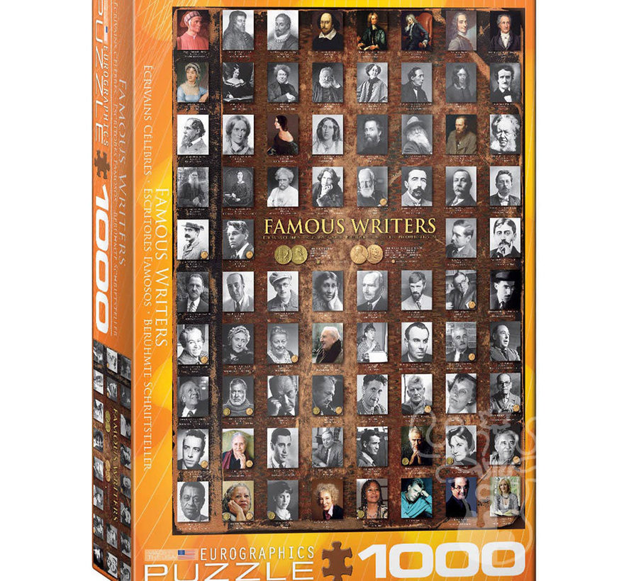 Eurographics Famous Writers Puzzle 1000pcs RETIRED