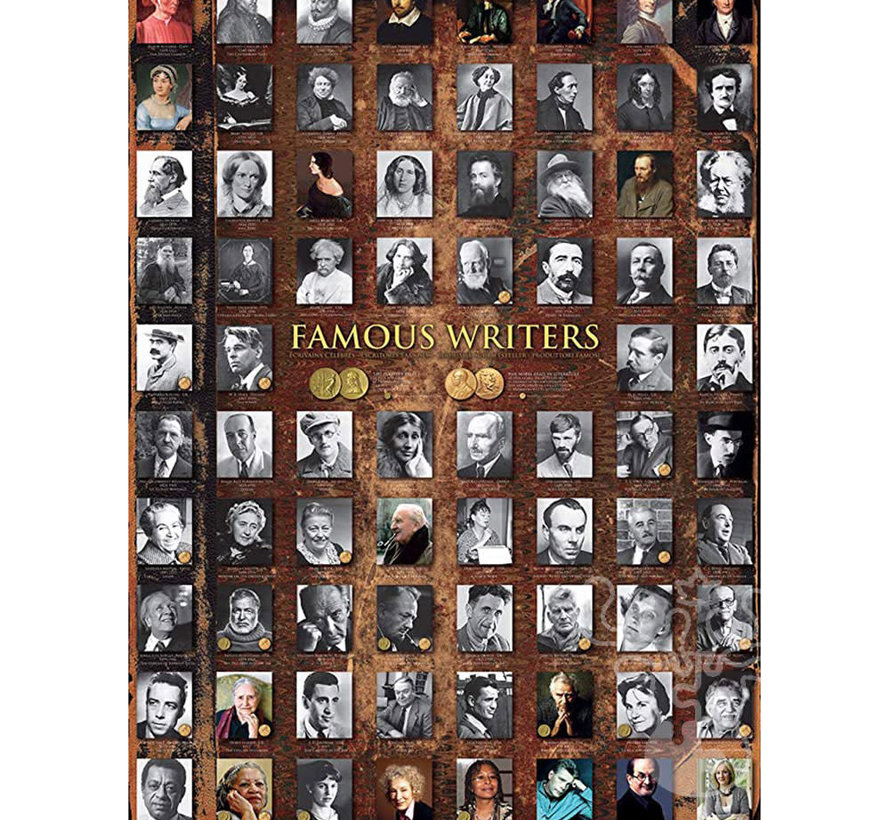 Eurographics Famous Writers Puzzle 1000pcs RETIRED
