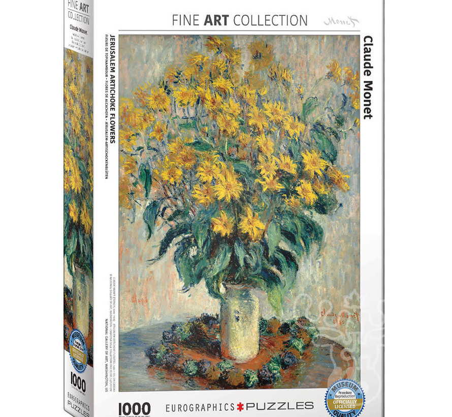Eurographics Fine Art Monet: Jerusalem Artichoke Flowers Puzzle 1000pcs