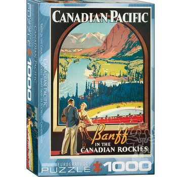 Eurographics Eurographics Vintage: Canadian Pacific: Banff in the Canadian Rockies Puzzle 1000pcs