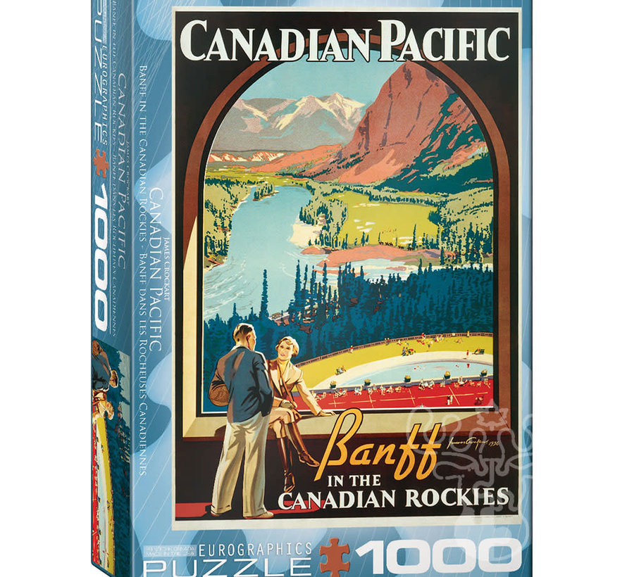 Eurographics Vintage: Canadian Pacific: Banff in the Canadian Rockies Puzzle 1000pcs