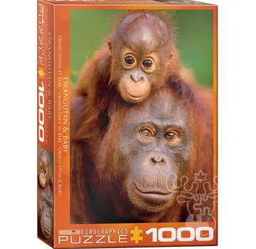 Eurographics Eurographics Orangutan & Baby Puzzle 1000pcs RETIRED