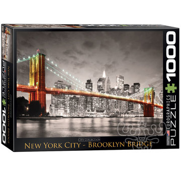 Eurographics Eurographics Photography Cities: New York City, Brooklyn Bridge Puzzle 1000pcs
