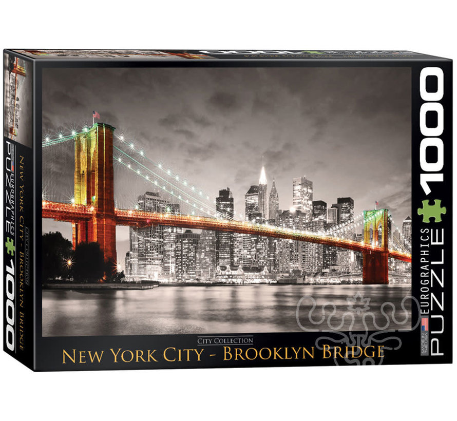 Eurographics Photography Cities: New York City, Brooklyn Bridge Puzzle 1000pcs