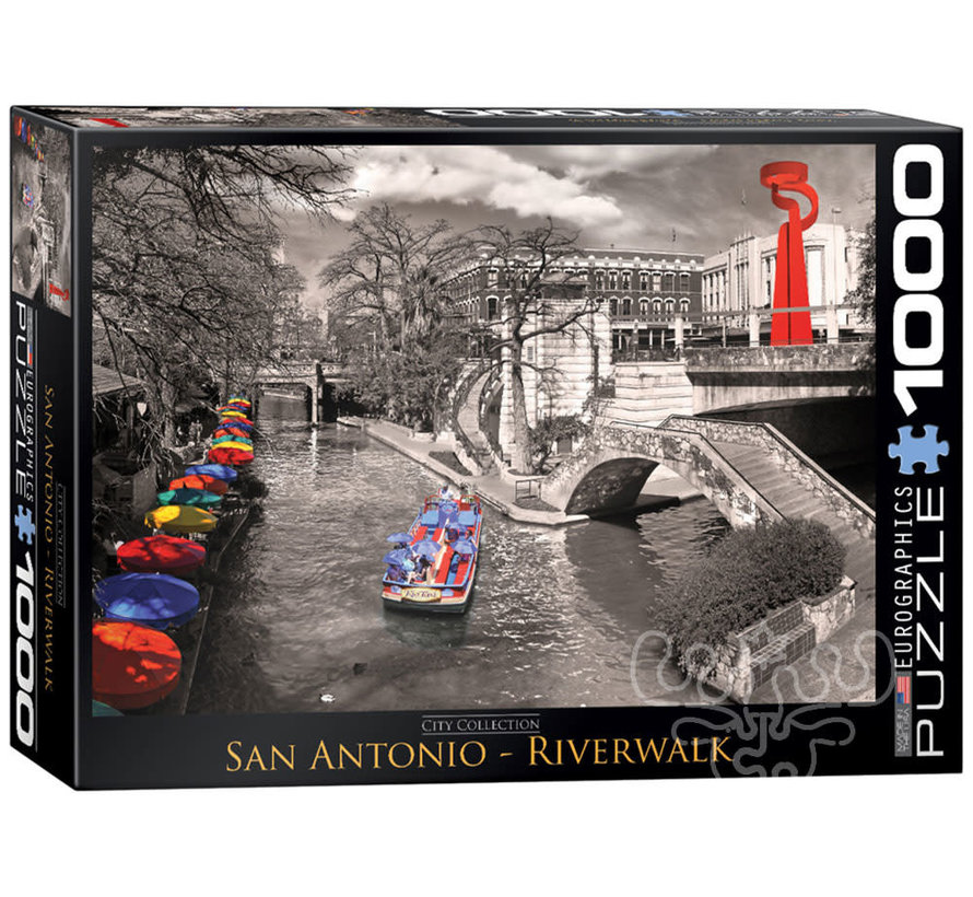 Eurographics Cities: San Antonio, River Walk Puzzle 1000pcs RETIRED