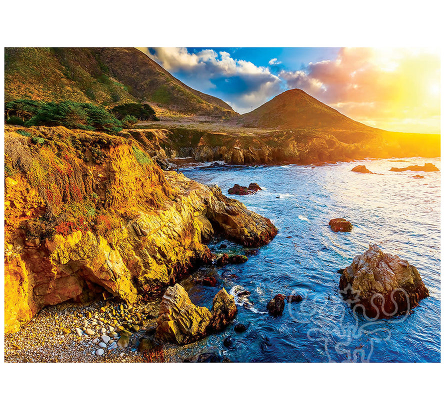 Eurographics HDR Photography: Sunset on the Pacific Coast Puzzle 1000pcs
