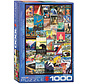 Eurographics Travel USA Vintage Posters Puzzle 1000pcs