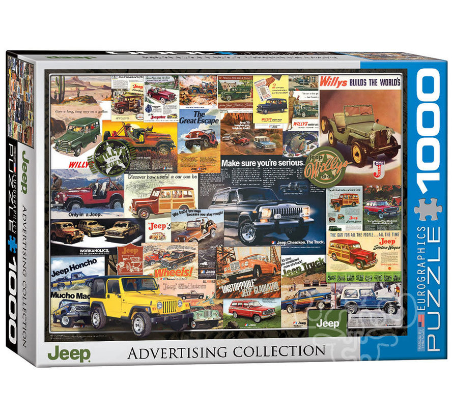 Eurographics Automotive: Jeep Advertising Collection Puzzle 1000pcs