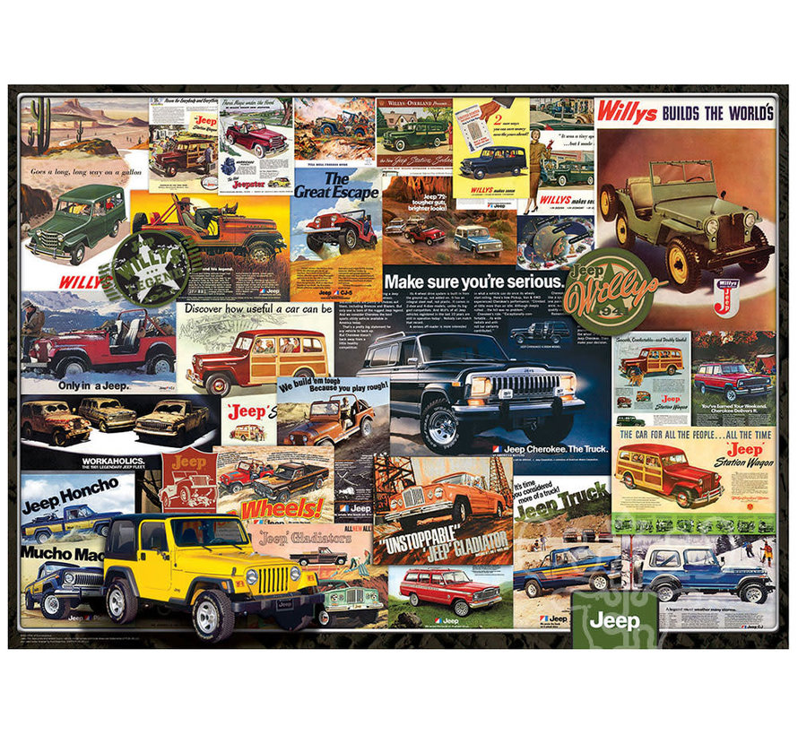 Eurographics Automotive: Jeep Advertising Collection Puzzle 1000pcs