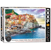 Eurographics Eurographics Photography HDR: Manarola, Cinque Terre, Mediterranean Oasis, Italy Puzzle 1000pcs