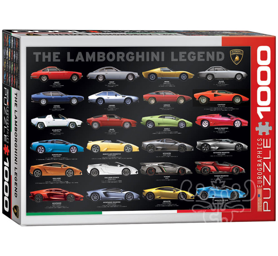 Eurographics Automotive: Lamborghini The Lamborghini Legend Puzzle 1000pcs