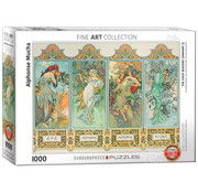 Eurographics Eurographics Fine Art Mucha: The Four Seasons (Variant 3) Puzzle 1000pcs