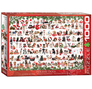 Eurographics Eurographics Seasonal: Holiday Dogs Puzzle 1000pcs