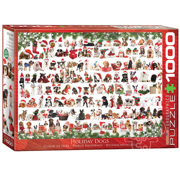 Eurographics Eurographics Holiday Dogs Puzzle 1000pcs