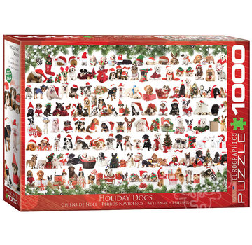 Eurographics Eurographics Seasonal: Holiday Dogs Puzzle 1000pcs
