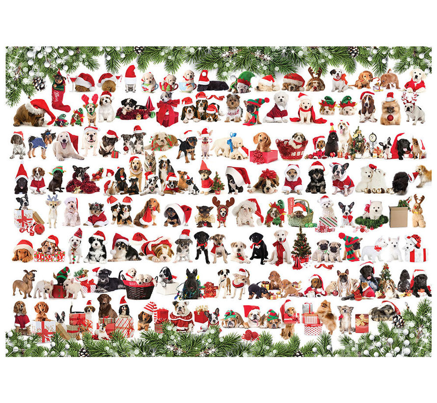 Eurographics Holiday Dogs Puzzle 1000pcs