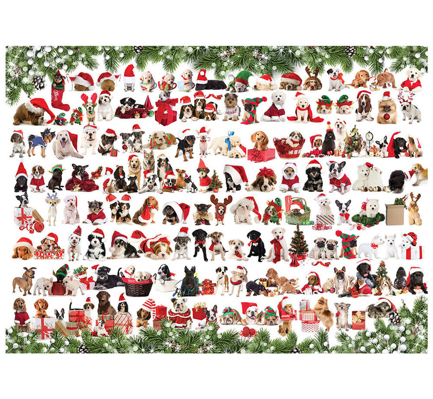 Eurographics Seasonal: Holiday Dogs Puzzle 1000pcs