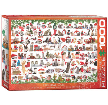 Eurographics Eurographics Seasonal: Holiday Cats Puzzle 1000pcs