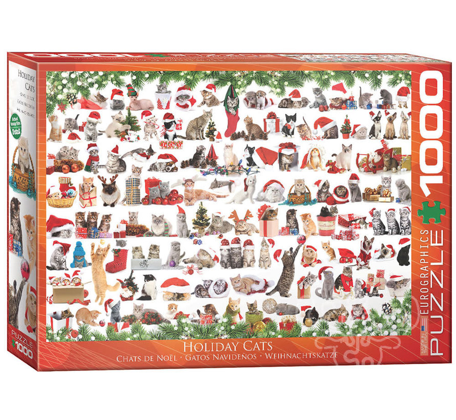 Eurographics Seasonal: Holiday Cats Puzzle 1000pcs