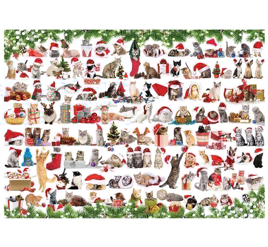 Eurographics Seasonal: Holiday Cats Puzzle 1000pcs