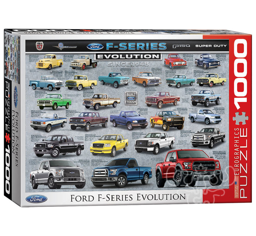 Eurographics Automotive: Ford F-Series Evolution Puzzle 1000pcs