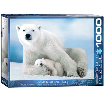 Eurographics Eurographics Photography Animal: Polar Bear & Baby Puzzle 1000pcs
