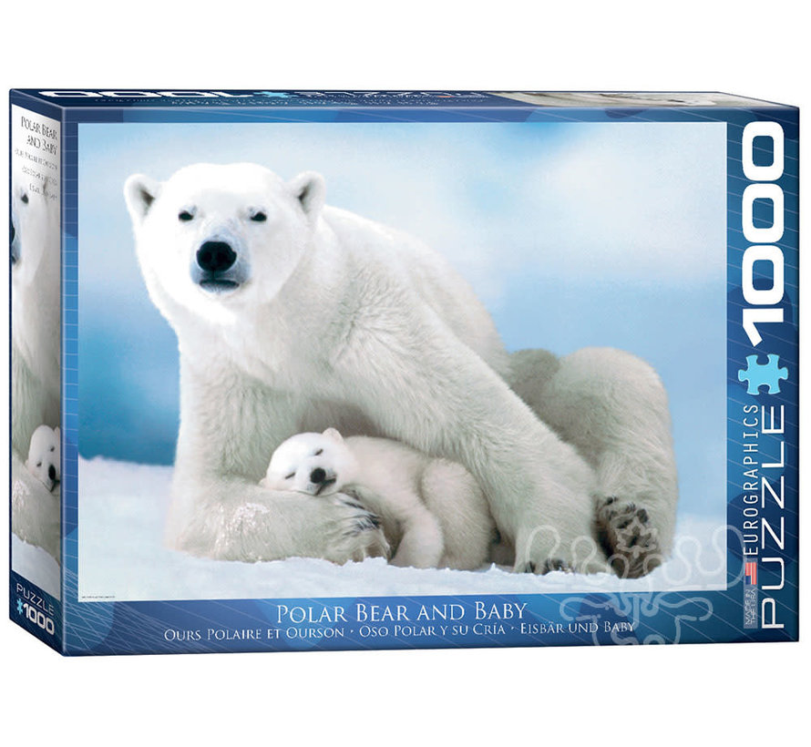 Eurographics Photography Animal: Polar Bear & Baby Puzzle 1000pcs