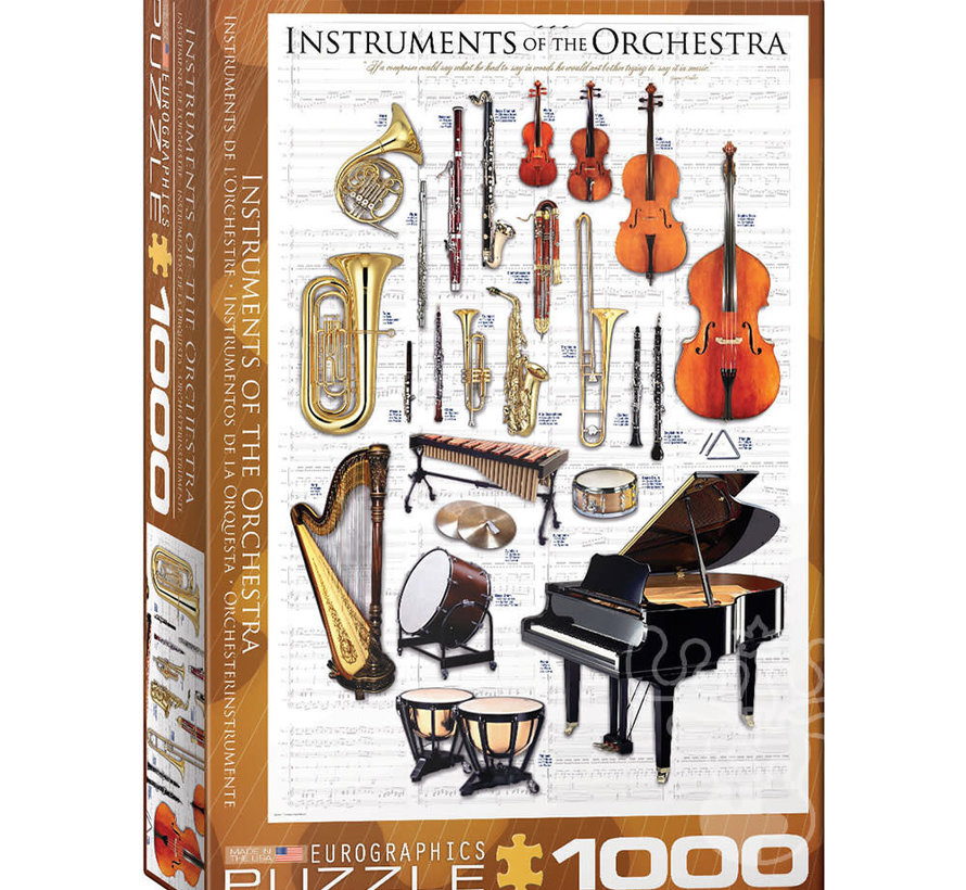 Eurographics Celebrity & Music: Instruments of the Orchestra Puzzle 1000pcs