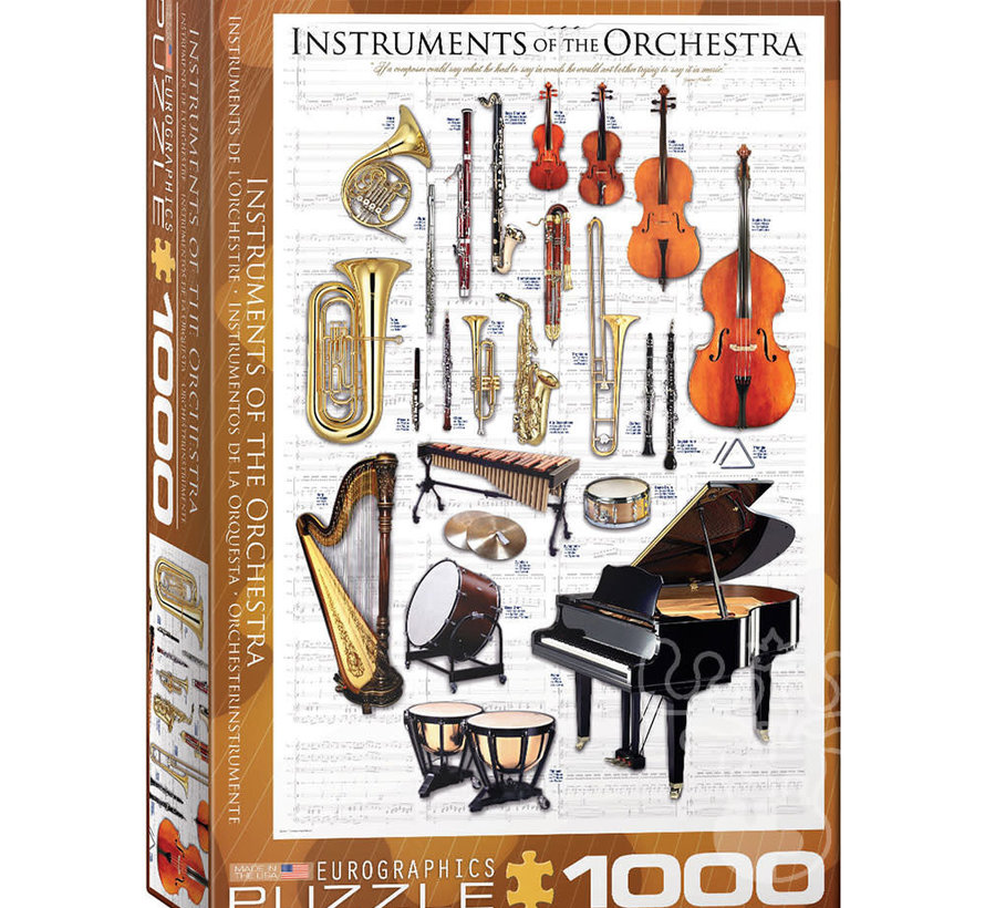 Eurographics Instruments of the Orchestra Puzzle 1000pcs