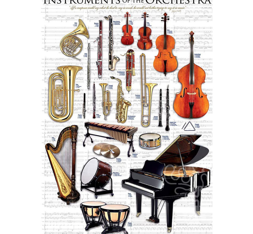 Eurographics Celebrity & Music: Instruments of the Orchestra Puzzle 1000pcs