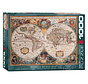 Eurographics Education: Antique World Map (Orbis Geographica) Puzzle 1000pcs