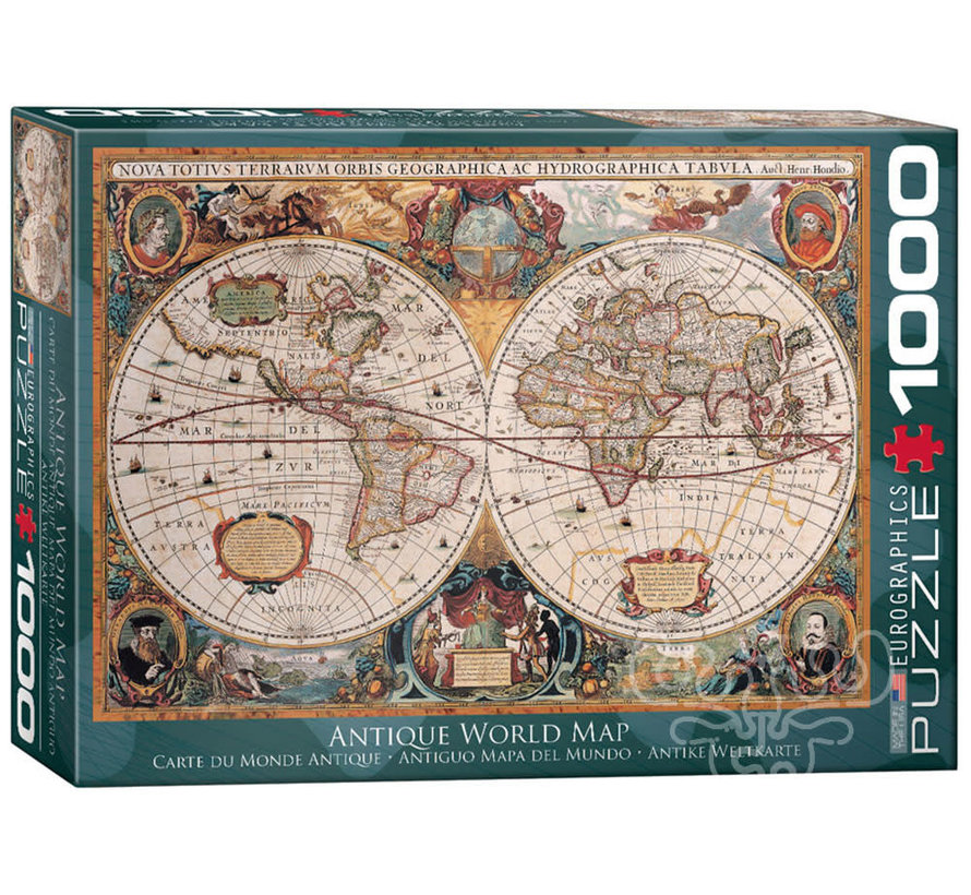 Eurographics Education: Antique World Map (Orbis Geographica) Puzzle 1000pcs