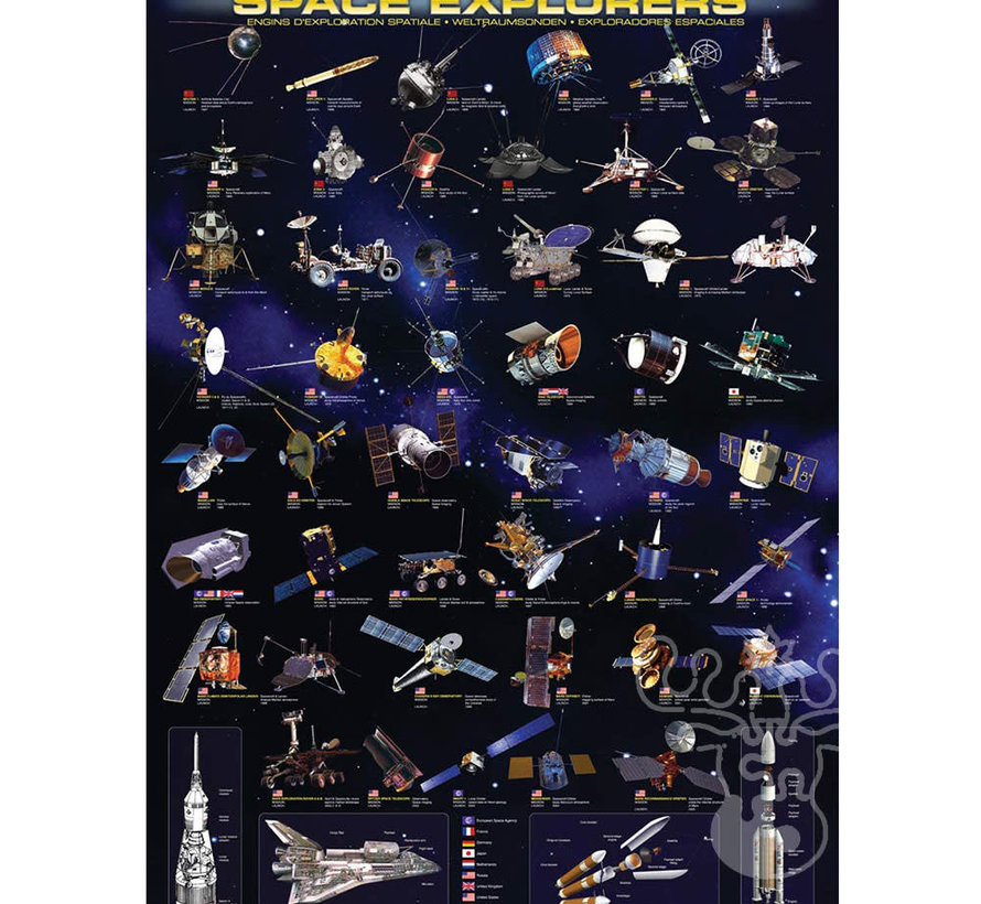 Eurographics Education: Space Explorers Puzzle 1000pcs