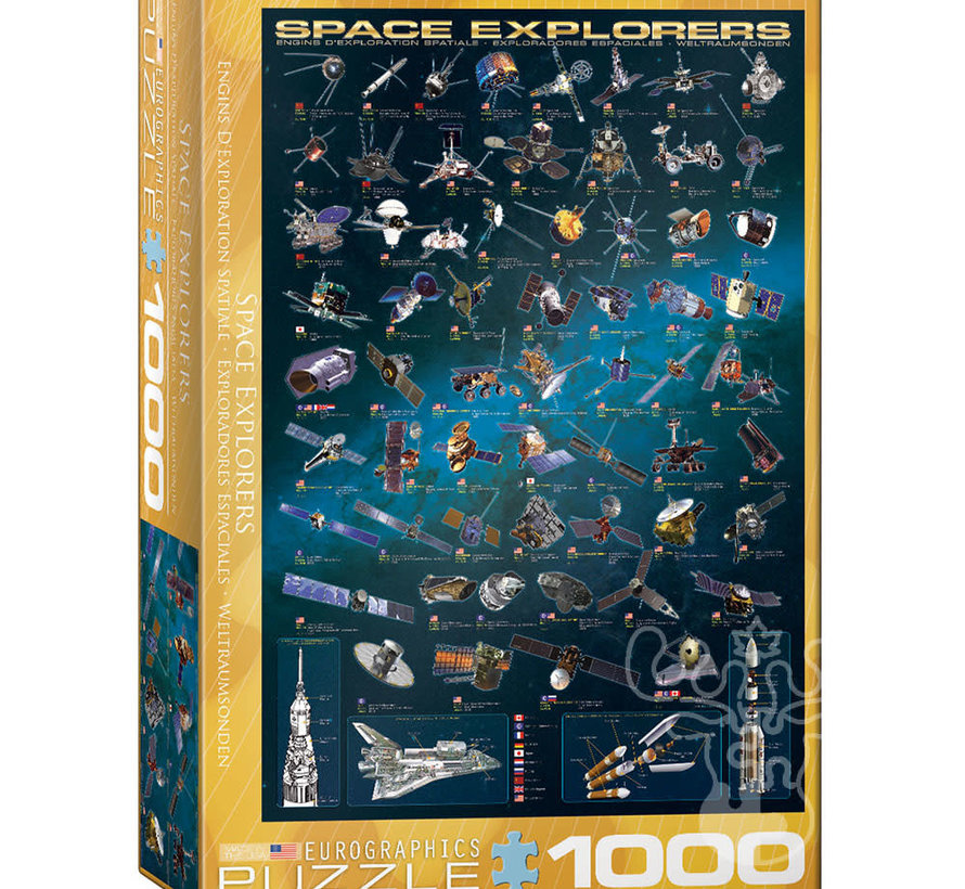 Eurographics Education: Space Explorers Puzzle 1000pcs