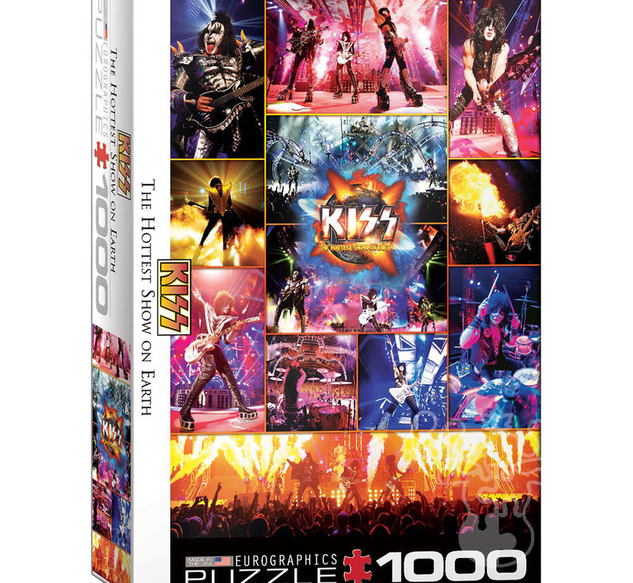 Eurographics KISS The Hottest Show on Earth Puzzle 1000pcs RETIRED
