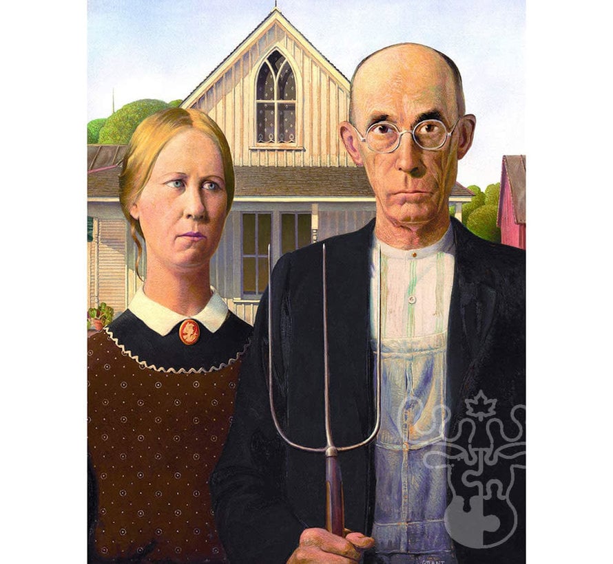 Eurographics Wood: American Gothic Puzzle 1000pcs