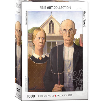 Eurographics Eurographics Fine Art Wood: American Gothic Puzzle 1000pcs
