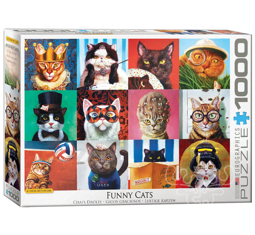 Eurographics Heffernan: Funny Cats Puzzle 1000pcs