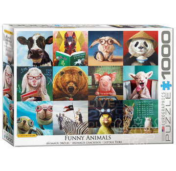 Eurographics Eurographics Artist Label Heffernan: Funny Animals Puzzle 1000pcs