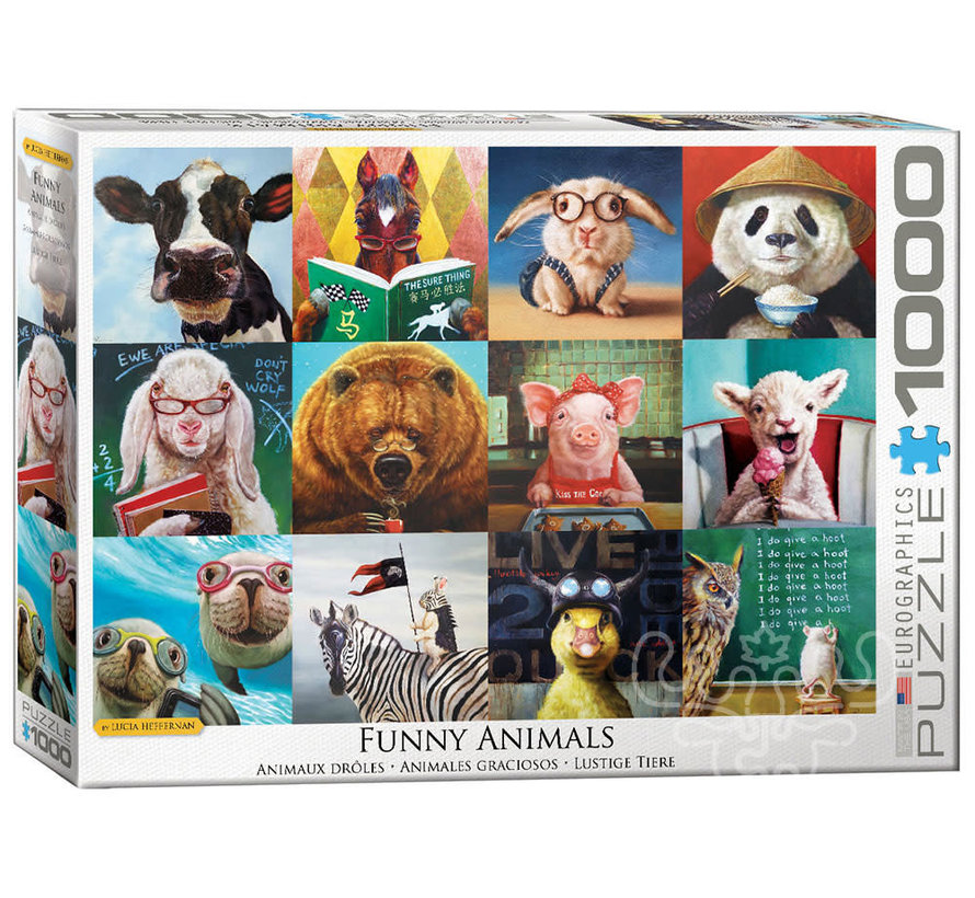Eurographics Heffernan: Funny Animals Puzzle 1000pcs