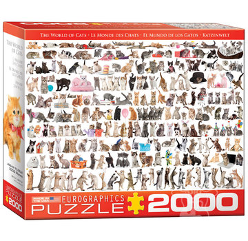 Eurographics Eurographics The World of Cats Puzzle 2000pcs